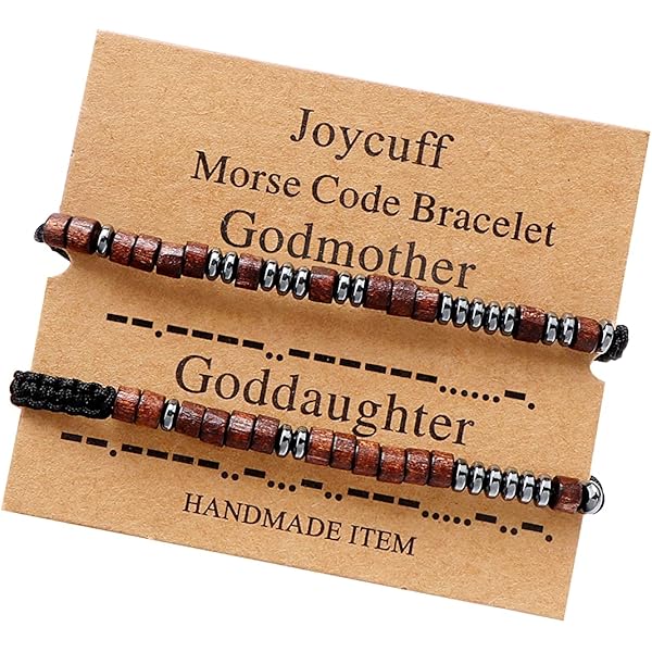 Godmother Proposal Gift Morse Code Bracelet (Stainless Steel