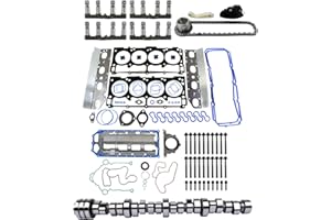 GELUOXI MDS 5.7 HEMI Lifters Camshaft Kit Engine Gaskets Timing Chain Kit Replacement for Dodge Ram 1500 V8 5.7L 2009-2015 Part# HS26423PT 53022263AF 53021726AD 53021726AE