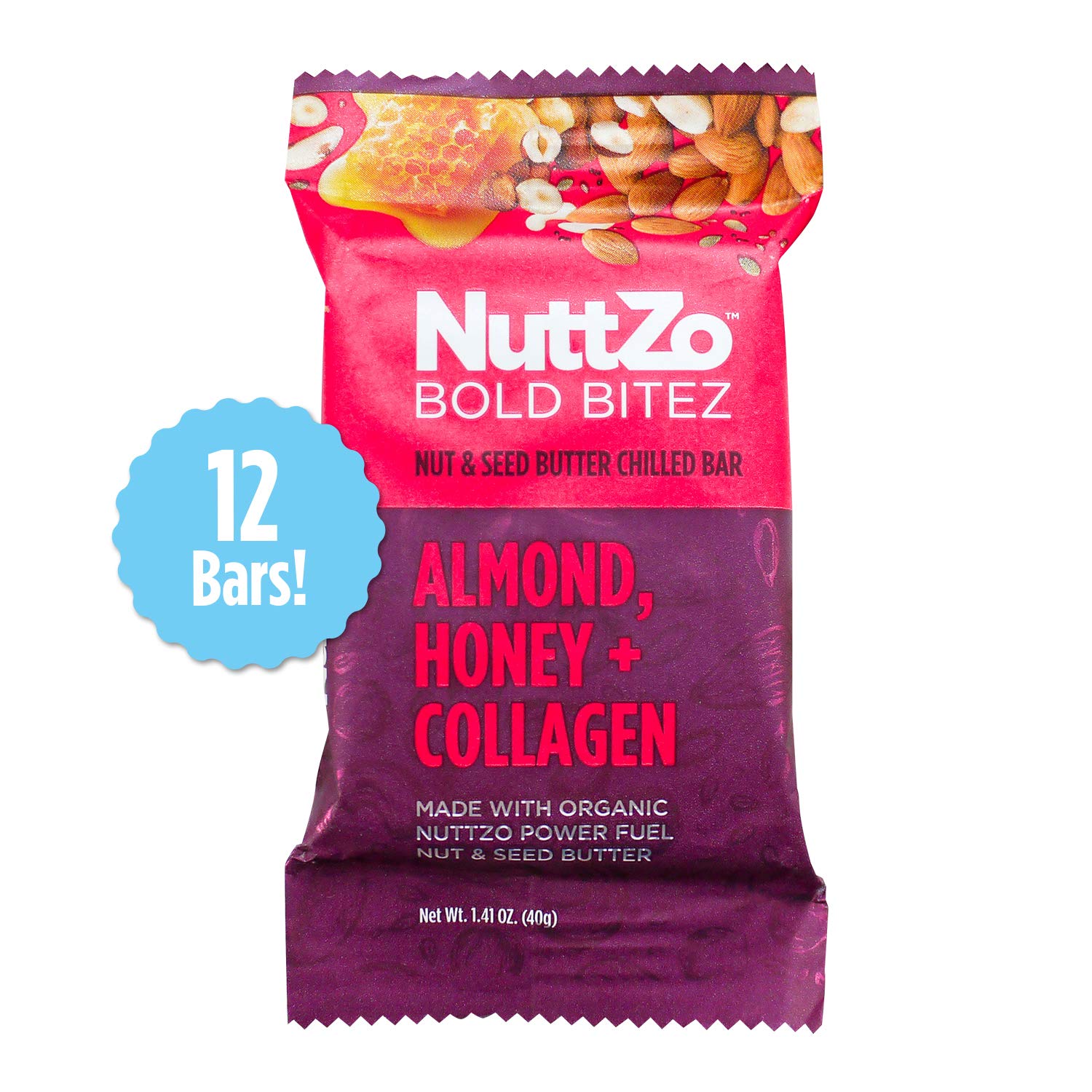 Amazon Com Nuttzo Bold Bitez Almond Honey Collagen Seven Nut
