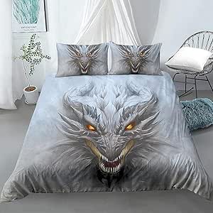 GRENSS Juego de ropa de cama 3D para decoración de dormitorio, funda de