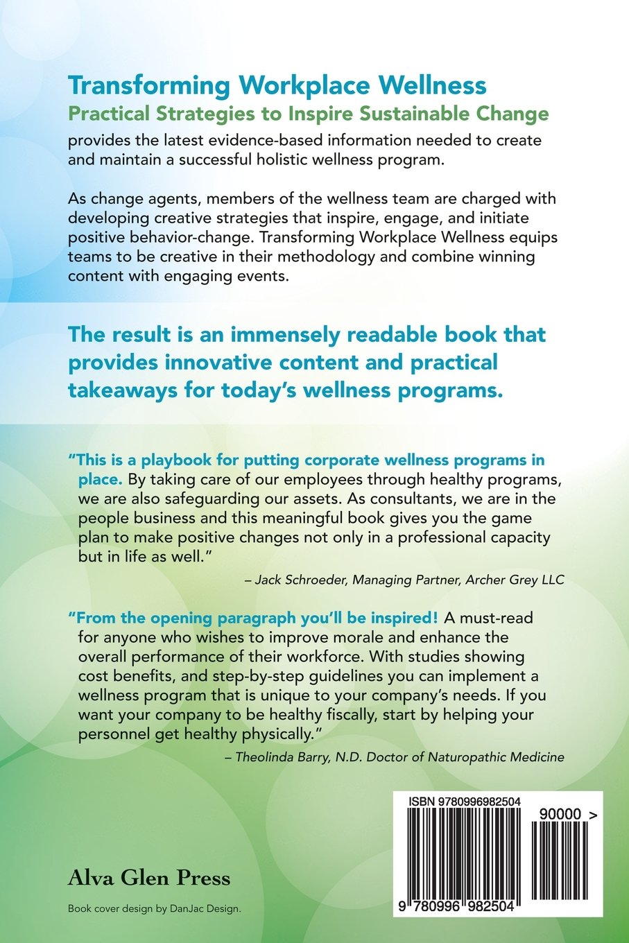Transforming Workplace Wellness: Practical Strategies to Inspire  Sustainable Change: CW, Margaret Stockley RN: 9780996982504: Amazon.com:  Books