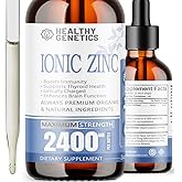Liquid Zinc Drops Concentrate for entire family | 240 Day Supply | Zinc Sulfate 2400mg | Immunity, Mood, Brain Thyroid | 2 Oz