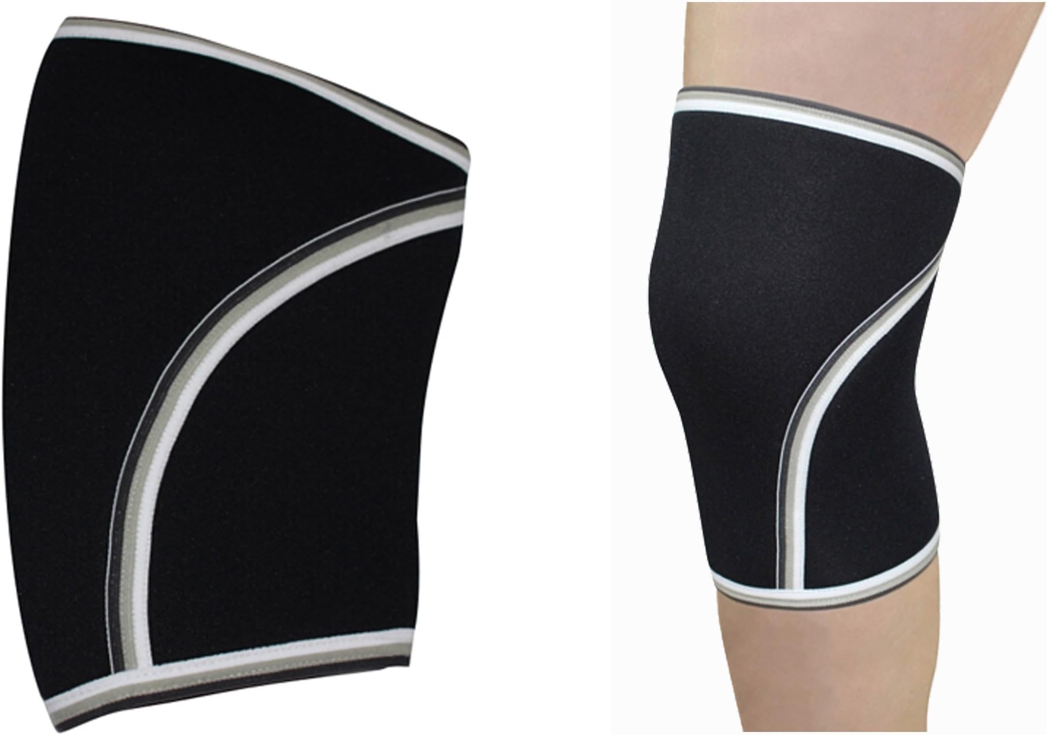 Neoprene Knee Support Brace and Compression Sleeve, for Best Squats, Crossfit, Walking, Running, Basketball, Jumping, Weightlifting, Powerlifting, ACL Tear, Knee Pain and More, Provides Support and Protection for Women and Men, Latex Free