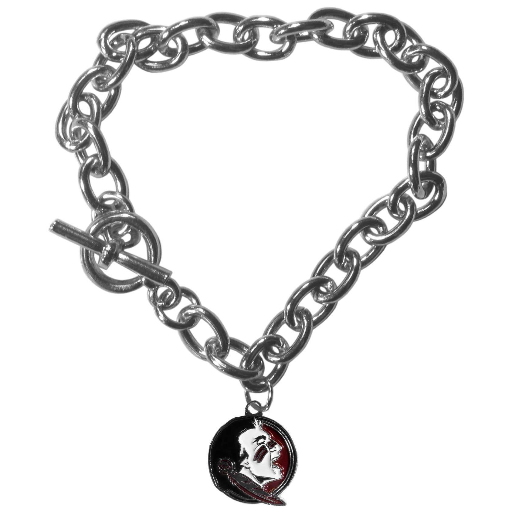 Siskiyou NCAA Sports Womens Florida State Seminoles Charm Chain Bracelet One Size Team Color