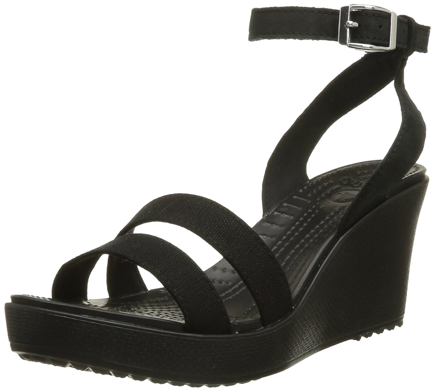 Buy crocs Women's Leigh Wedge, Black, 4 M US at Amazon.in