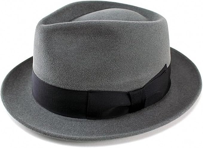 Amazon 帽子 メンズ ハット 高級フェルトハット 帽子 兎毛 中折れハット ウール 帽体 レディース Fuji Hat フジハット ぼうし グレー ハット 通販