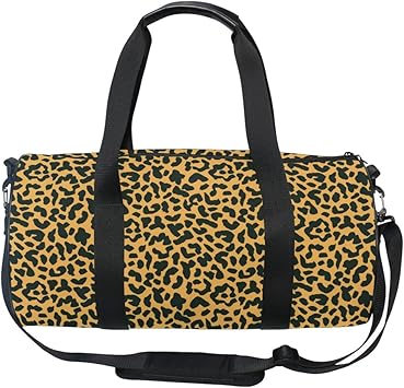 leopard print luggage bag