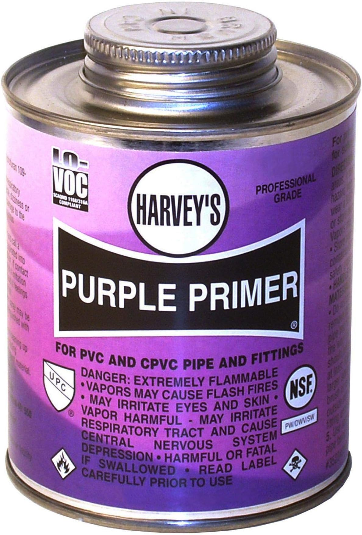 Harvey 019060-24 All-Purpose Primer, 8 Oz Dauber Can, Liquid, 1/2 Pint, Purple, 8 Fl Oz
