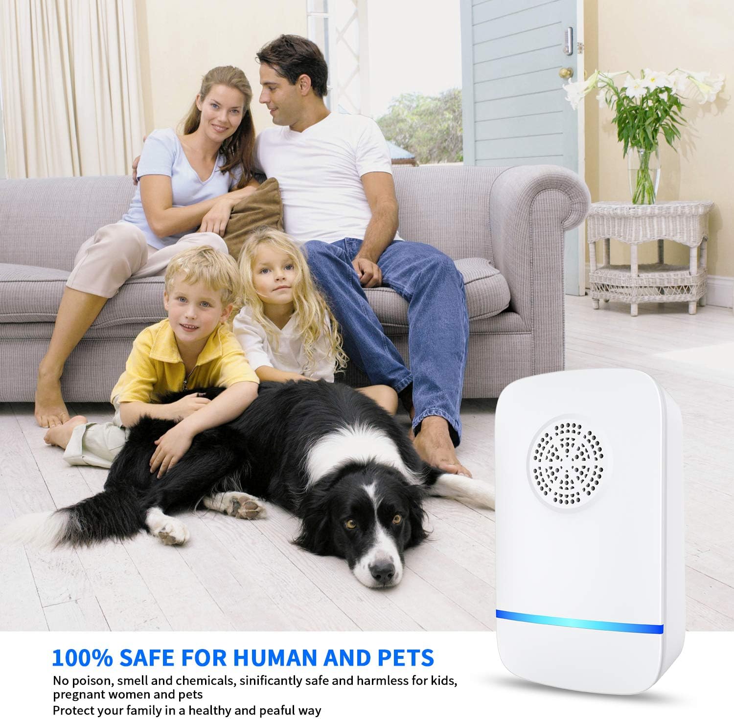 6 Packs Ultrasonic Pest Repeller, 2020 Electronic Pest Repellent Plug in Indoor Pest Control for Insect, Roach, Mice, Spider, Ant, Bug, Mosquito Repellent for House, Garage, Warehouse, Office, Hotel: Health & Personal Care