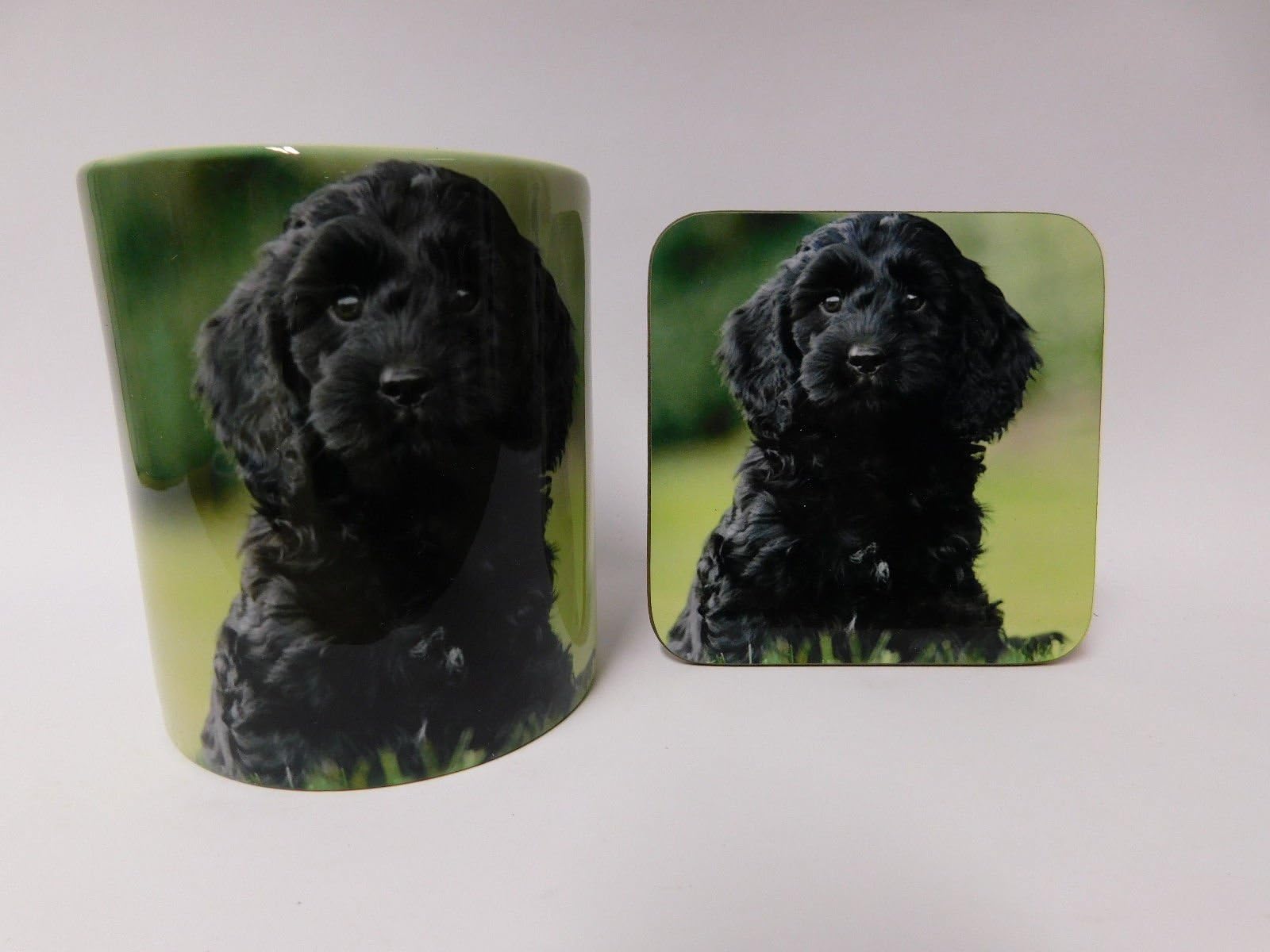 Cockapoo Dog Mug and Coaster Set