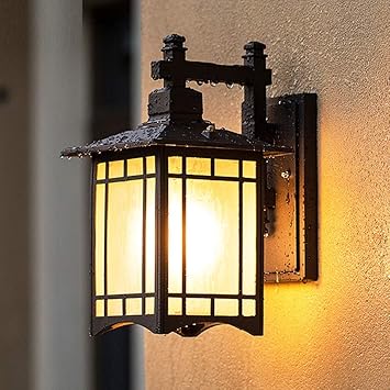 linterna de pared lampara de jardin luz