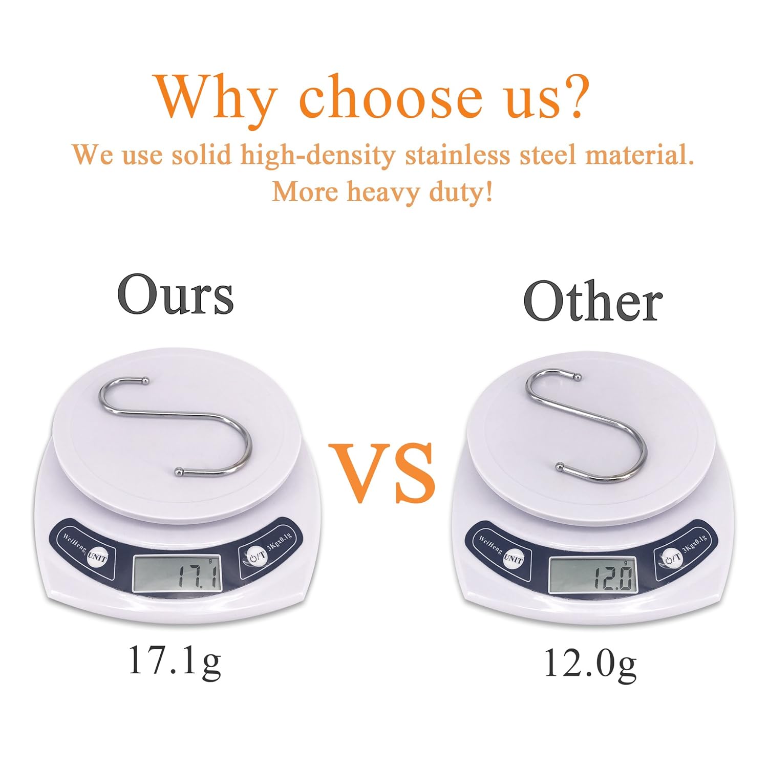 QTKJ S Shaped Hooks Heavy Duty for Hanging Coats,Pots and Pans,Plants Stainless Steel Hangers 20 Pack (7.6 cm)