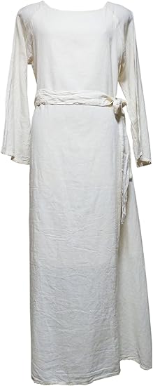 Amazon 品 アジアン衣料 コットン きなりワンピース 生成り系 Kw 3 ワンピース チュニック 通販