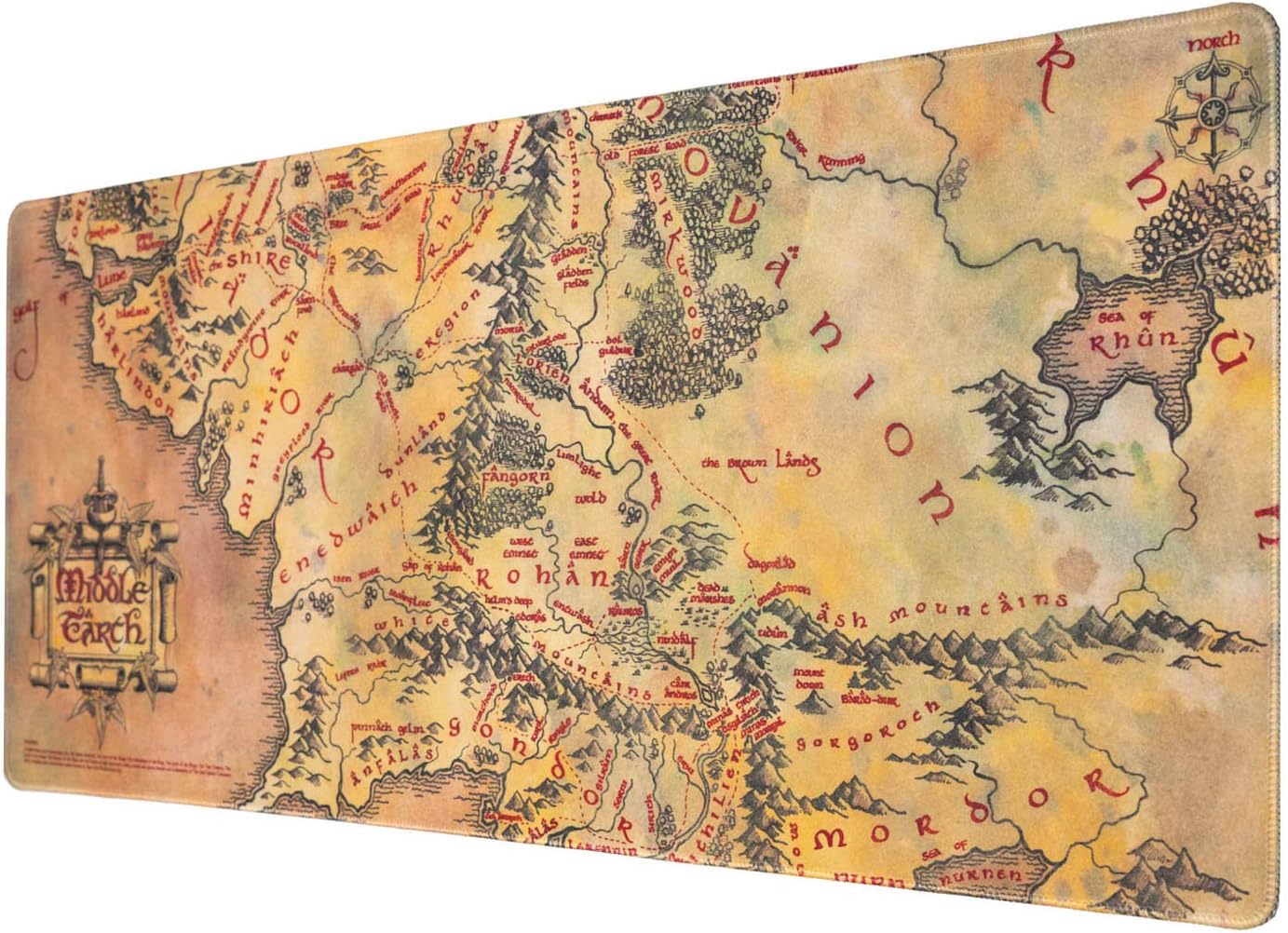 Grupo Erik XXL Mouse Pad - The Lord of the Rings Gifts, LOTR, 800L x 350W mm