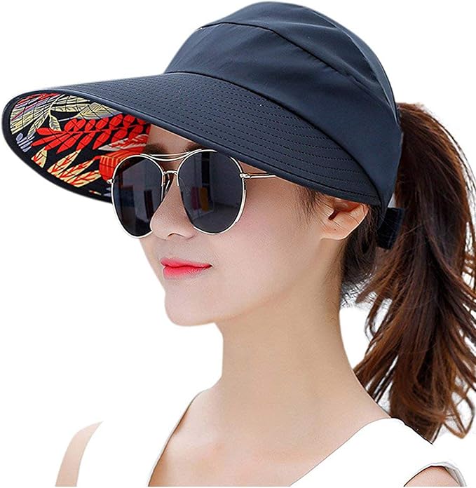 Summer Wide Brim Foldable Packable Sun Blocking Hat Floppy Beach Sand