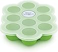 WeeSprout Silicone Baby Food Freezer Tray with Clip-on Lid by WeeSprout - Perfect Storage Container for Homemade Baby Food, Vegetable & Fruit Purees, and Breast Milk