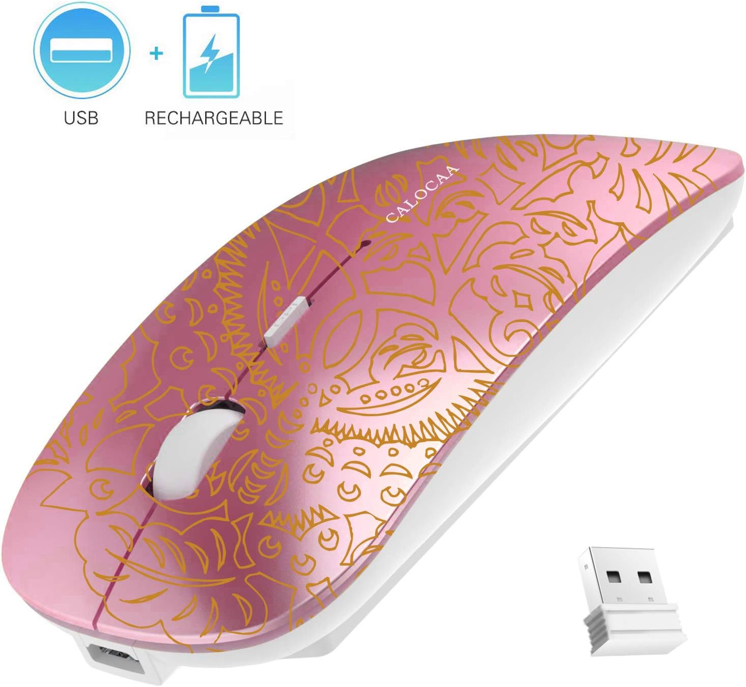CALOCAA RRFG996 Wireless Mouse Ultra-Thin Computer Mouse