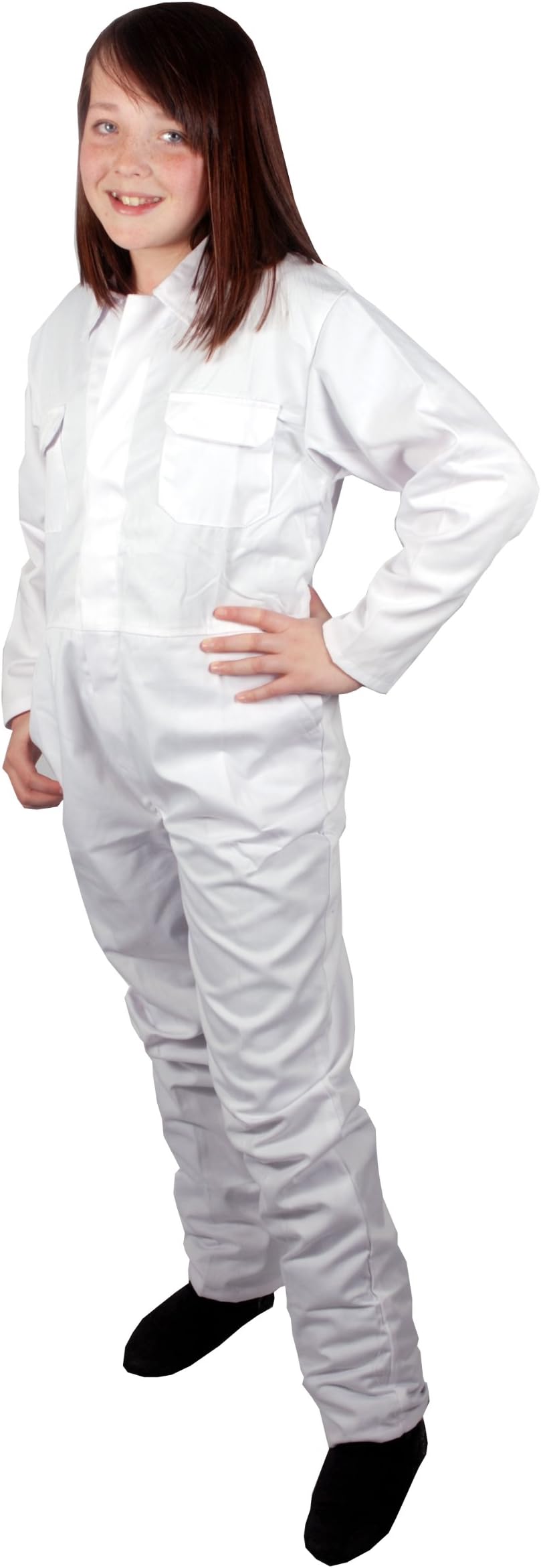 Food Safety Direct Kids Coveralls, Boilersuit, Overalls (10-11 Years (Chest 32, White)