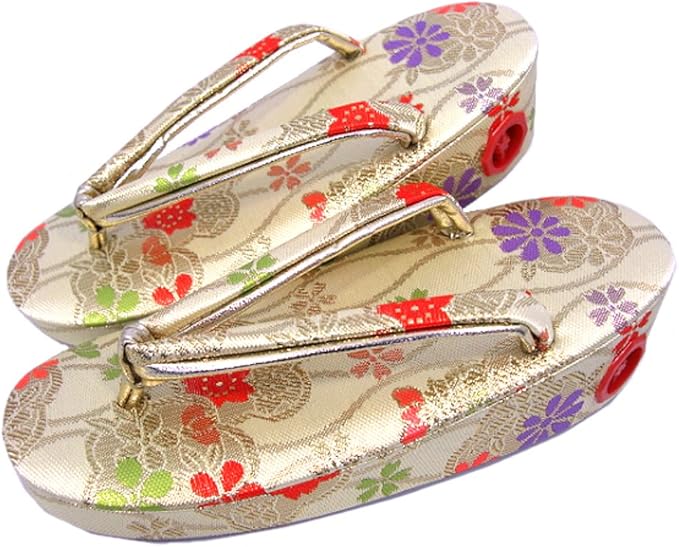 Amazon 着物美人 七五三 子供草履 中 大 Ml 19 5cm 草履 女の子 子供 女児 キッズ 七五三草履 女の子着物用 履物 雪駄 5 6 7歳 17 18 19 薄金 古典柄 A 2 着物 浴衣 通販