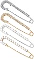 Yolev 4 Pièces Perle Strass Broche Pull Echarpe Pince Cristal Epingle De Sûreté Dames Filles Vêtements Robes Accessoires Décoratifs