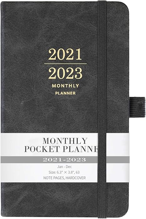 Amazon Com 2021 2023 Monthly Pocket Planner With Pen Hold Inner Pocket And 63 Notes Pages 6 6 X 3 9 Office Products