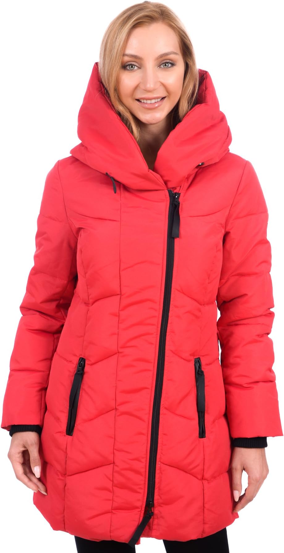 Red X Women's Parka Winter Coat with Hood