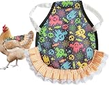 Colorful Chicken Saddle Apron for Hens Back Protector Elastic Strap Canvas view 8