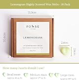 Fosse Living Lemongrass Soy Wax Melts 16 Pack | Vegan & Plastic Free view 5