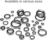 Sourcing Map 4Pcs 6002-2RS Bearing 15x32x9mm Chrome Steel Deep Groove view 5