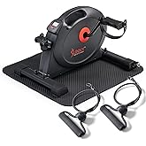 Sunny Health & Fitness Smart Under-Desk Bike Exerciser, Low-Impact Cardio Cycling Equipment for Home/Office, Mini Paddler for Arm/Leg Mobility Training, Free SunnyFit App Connect, Optional Motorized