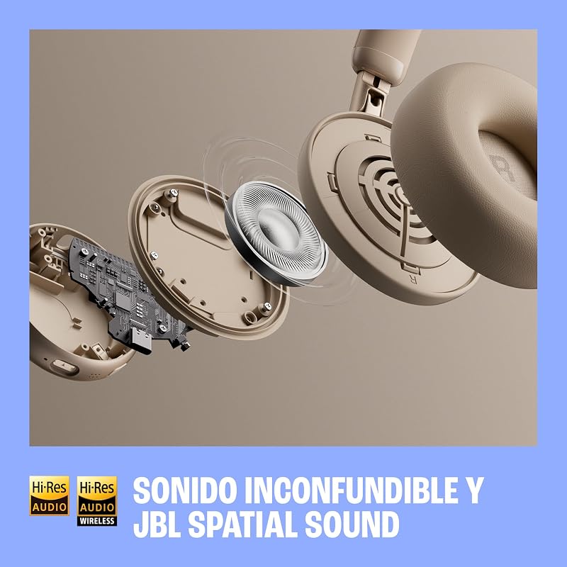 Live 680NC, Auriculares Supraaurales Inalámbricos con Bluetooth, Blanco
