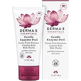 DERMA E Gentle Enzyme Peel – Brightening Exfoliator Mask – Natural Enzymatic Chemical Peel with Papaya, Milk Thistle and Licorice Root - Resurfaces, Smooths and Rejuvenates Facial Skin, 1.7 oz