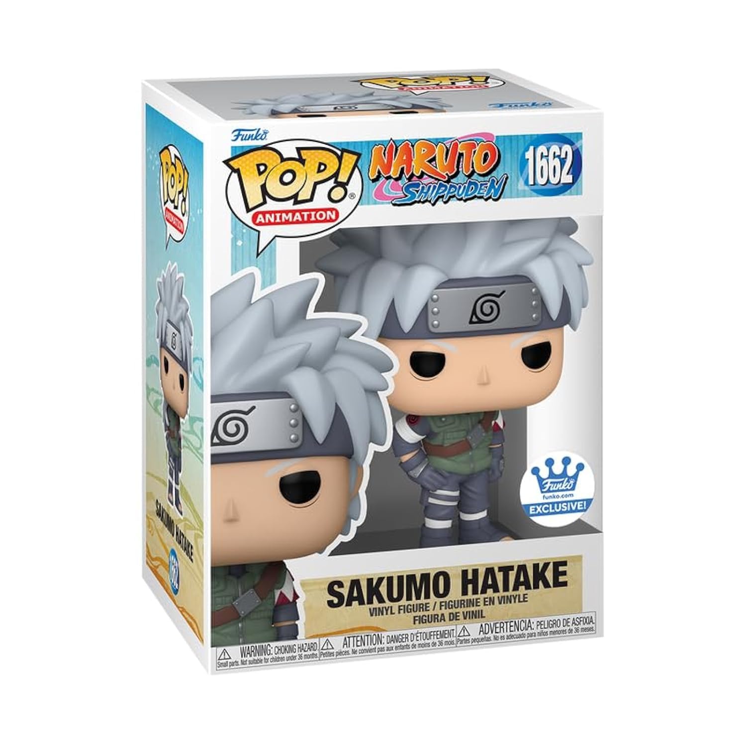 Funko Pop! Naruto: Shippuden Sakumo Hatake Vinyl Figure, 4.75-inches, Exclusive, Green/Grey/White