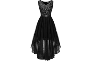 BeryLove Cocktail Formal Dresses 2025 Wedding Guest Party Prom Sleeveless Lace High Low Christmas Dress