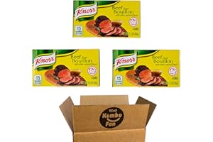 YCNO KOMBOFAN Knorr Beef Bouillon Cubes 2.3oz(66g) Pack of 3 (18 Cubes in total)