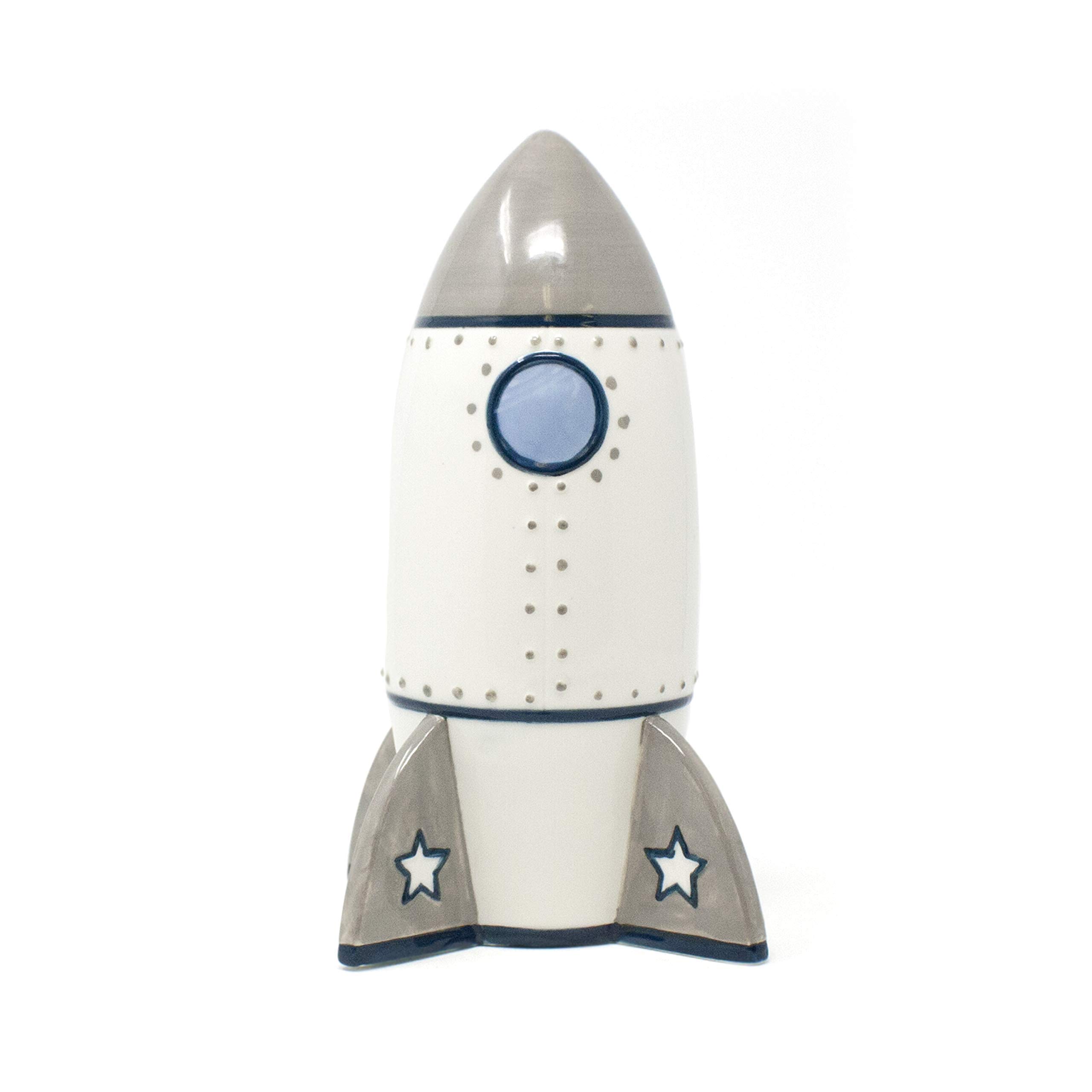 Child to Cherish Roger Rocket Piggy Bank for Boys