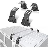 Roof Rack Mounting Brackets for Wrangler JL/JK (2007-2024), Gladiator JT, Cherokee XJ (1984-2001) - Heavy-Duty Steel, Easy Install, Secure Attachment for Cargo Management