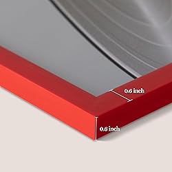 eletecpro 12.5x12.5 Record Frames in Red Made of