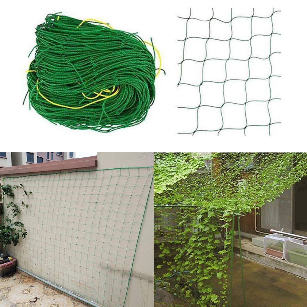 Woven Bird Netting, Heavy-duty Plant Trellis Net Vines Bean Plant Fruits Protection Climbing Netting, Durable Nylon Multipurpose Garden Netting