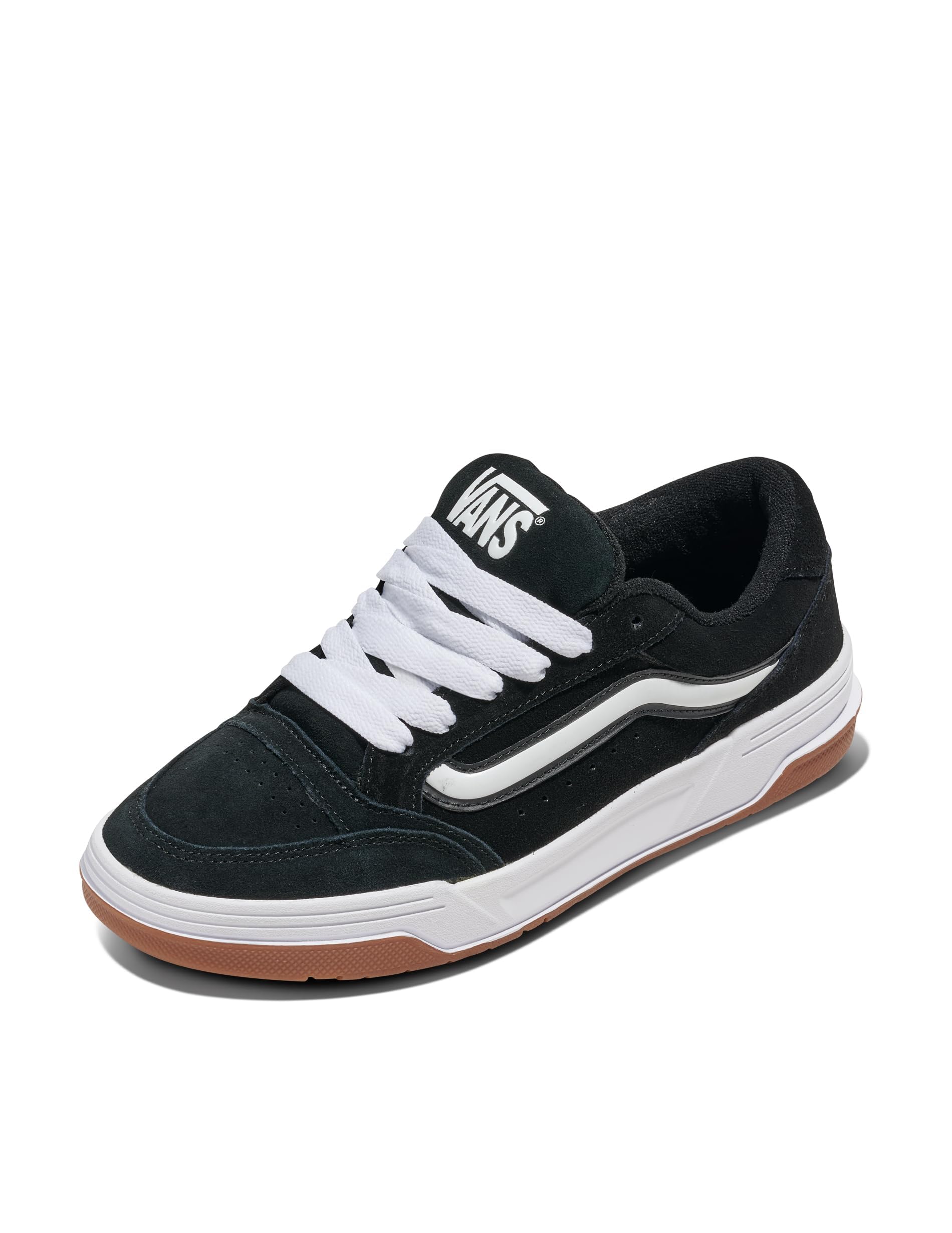 Vans Unisex Hylane Shoe | Puffy Y2K Skate Inspired Fashion Sneakers for Men & Women, Black/White/Gum, 10.5/12