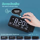 Mesqool Alarm Clock Radio with Projector and Dual Charging Ports view 6