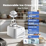 AcmEenjoy No Pre-freezing Ice Cream Maker 1.2L Compressor 3 in 1 view 6