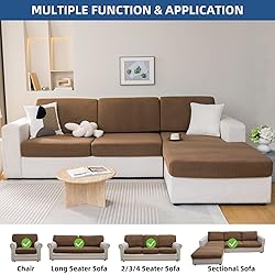 Eismodra Couch Covers for 3 Cushion Couch Sofa