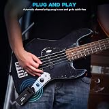 LEKATO WS-100 Wireless Guitar System with Charging Case 2.4GHz 190° Rotatable view 7