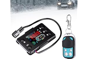CAUTYFKY Universal 12V/24V Diesel Air Heater Controller with LCD Display and Remote Control, Fits for 2kw/5kw/8kw Diesel Parking Heater