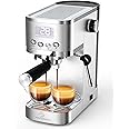 MAttinata Espresso Machine 20 Bar, Espresso Maker with Milk Frother and Hot Water Wand for Cappuccino, Latte, Americano, Stainless Steel