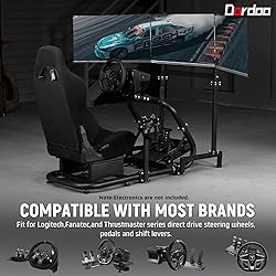 Dardoo Racing Simulator Cockpit with Triple Monitor