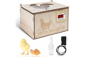 Henka Incubators for Hatching Eggs - Holds 9 Eggs for Beginners - Nurture Right Incubator with Waterbed Incubation and Adjustable Temperature, Poultry Incubator for Hatching Chicken Quail Duck