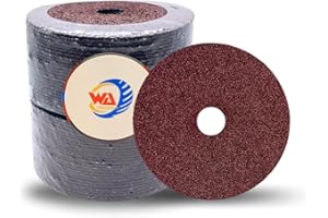 WA GRINDER 50PACK - 6" X 7/8" inch 50 Grit Aluminum Oxide Resin Fiber Sanding and Grinding Discs, Fiber Sanding Discs Center 