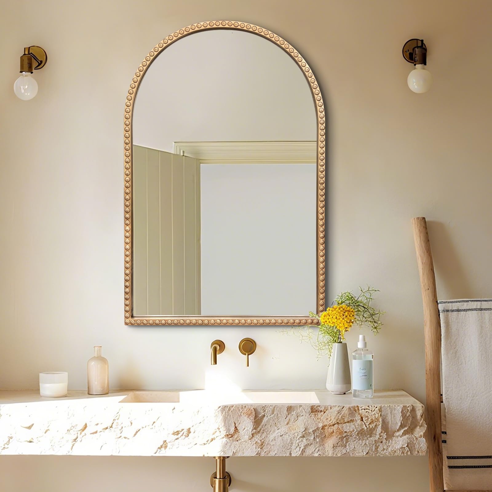 DAOYIJIAJU Antique Arched Mirror, 36